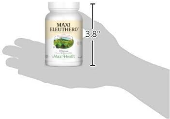 Maxi Health Eleuthero - 0.8% Eleutherosides - Stress and Energy Formula - 60 Capsules - Kosher (QSG)