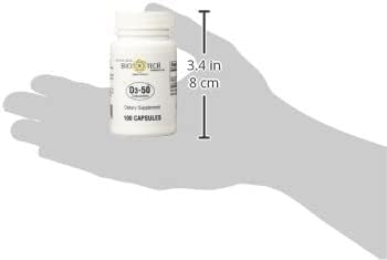 D3-50 50,000iu - Bio-Tech Pharmacal - 100 Capsules - Pack of 2