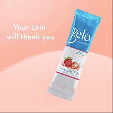 Belo Collagen Strawberry Smoothie Powder 10 (16g) sachets