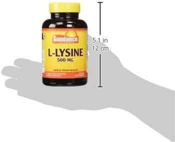 Sundance L-Lysine 500mg | 120 Caplets | Free Form Amino Acid | Vegetarian, Non-GMO, and Gluten Free Supplement