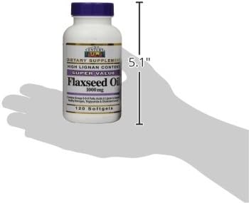 21st Century Flaxseed Oil 1000 Mg Softgels, 120-Count (22871) (Pack of 2)