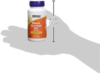 Now Foods Black Currant Oil 500 milligrams - 100 softgels (Pack of 2)