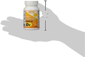 DEVA Vegan Vitamin D2 60 mcg 2400 IU, Ergocalciferol Supplement with No Animal Ingredients, 90 Tablets (Pack of 3)
