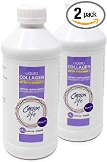 Carson Life Liquid Collagen with Vitamin C - Anti Aging, Hair Skin and Nails - Immune Support - Rejuvenate Skin - Made in The USA- 2-Pack