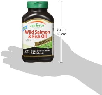 Jamieson No Fishy Aftertaste - Wild Salmon & Fish Oil 210 SoftGels