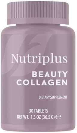 FARMASi Nutriplus Beauty Collagen – 2000 mg Type I & III Collagen + 100 mg Vitamin C, 30 Tablets 36.5 g, 1.3 oz