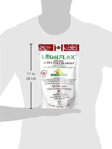 Leonflax, 100% Authentic Canadian Flax Seed, All-natural, High Fiber Content, Dietary Supplement to Improve your Digestive Health, 18 Oz, Bag
