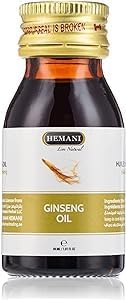 Hemani Ginseng Oil 30ml, Aceite de Ginseng, 100% Natural Herbal Ginseng Serum for Hair and Skin Care, Premium Ginseng Oil for Nourishing and Revitalizing Hair & Skin
