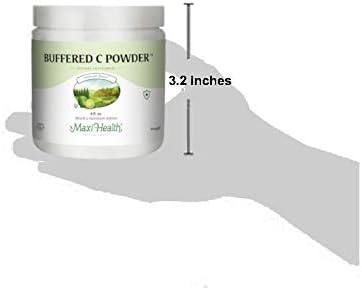 Maxi Health Buffered Vitamin C Powder - High Potency - 800 mg - Immune Health - 4 Ounces - Kosher