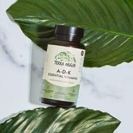 TERRA ORIGIN ADK Essential Vitamin Supplement | 60 Liquid Capsules | High Potency Vitamin A, D 5000 IU, K1 and K2 | Non GMO, Gluten Free, Vegan, Made in USA