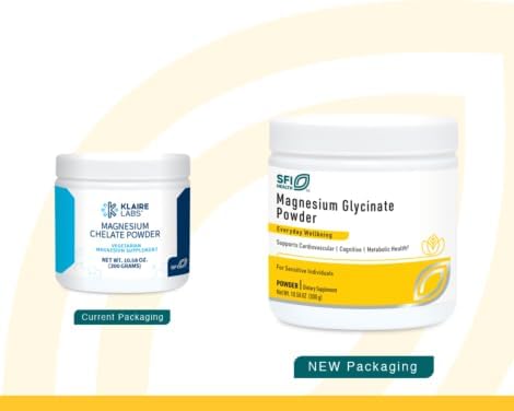 Klaire Labs Magnesium Chelate Powder - Fast-Dissolving 200 Milligrams High Absorption TRAACS Bisglycinate, Vegetarian & Hypoallergenic (120 Servings, 300 Grams)