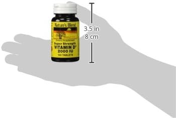 Nature's Blend Vitamin D3 2000 IU Tablets, Assorted, 100 Count