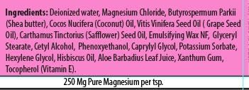 Magnesium Cream with Hibiscus Scent – Moisturizing & Floral Delight, 4 oz USA Made