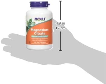 Now Foods Magnesium Citrate caps- 120 Vcaps ( 2-Pack)