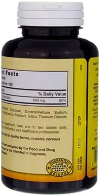 Nature's Blend Pure Calcium Carbonate 600 mg 100 Tabs (1684)