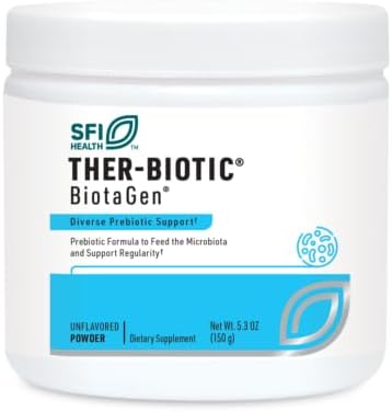 Klaire Labs Biotagen Powder - Prebiotic Inulin, Beta-Glucan & Arabinogalactan to Support Gut Microbiota (30 Servings, 150 Grams)
