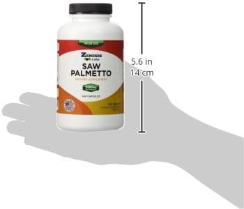Zenesis Labs Saw Palmetto Extract - 240 Capsules - 500mg/capsule - 200% More Capsules Than Most Competitors