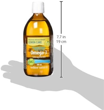 Webber Naturals Ocean Pure Omega-3 Liquid Fish Oil - Lemon Cake 500 ml