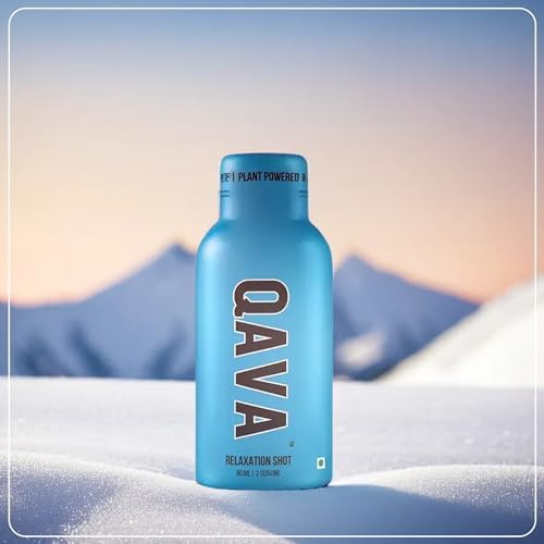 QAVA Relaxation Shots – Kava Kava - 450MG Kavalactones – Sugar-Free, Zero Calories – 55ml each - Pack of 4