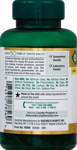 Nature's Bounty Activated Charcoal 260 mg, 100 Capsules, Dietary Supplement to Support a Healthy Lifestyle (Pack of 2)