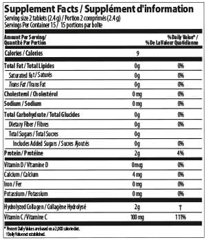 FARMASi Nutriplus Beauty Collagen – 2000 mg Type I & III Collagen + 100 mg Vitamin C, 30 Tablets 36.5 g, 1.3 oz