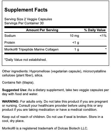 Swanson Marine CLLGN PEPTIDE Type I 60VEGCAP