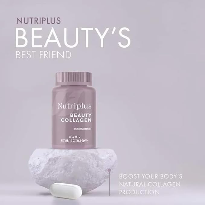 FARMASi Nutriplus Beauty Collagen – 2000 mg Type I & III Collagen + 100 mg Vitamin C, 30 Tablets 36.5 g, 1.3 oz