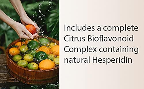 Vitamin C | 500mg Whole Food Vitamin C from Acerola Cherry Extract with Citrus Bioflavonoid Complex | 23 Organic Fruits & Vegetables Blend | Probiotics and Enzymes | 60 Vegan Capsules