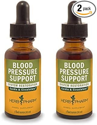 Herb Pharm Blood Pressure Support Liquid Formula for The Cardiovascular and Circulatory Systems - 1 Ounce (FLINDEN01) (Pack of 2)