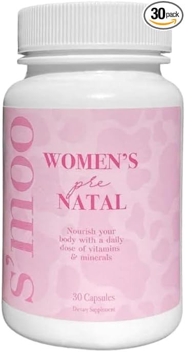 Prenatal Vitamins for Women with Iron, Vitamin D, Calcium & More, Supports Healthy Pregnancy & Baby Development - Maintains Red Blood Cells & Nervous System - Early Pregnancy Must Haves - 30 Caps