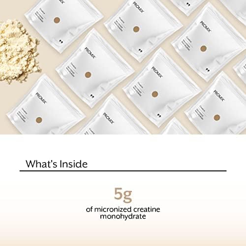 Creatine Monohydrate Powder Micronized Unflavored Instant Keto Paleo I PROMIX I 1 Ingredient 100% Purity I 3rd Party Tested I Non GMO Gluten + Soy Free I Men Performance Pre 100% Pure Choice I Lean