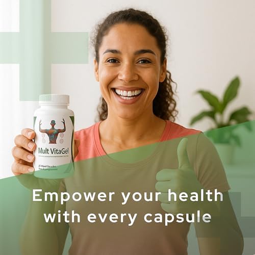 MultiVitaGel Liquid Filled Gel Caps, Vitamins Plus 42 Fruits & Veggies Blend, Optimum Nutrition Delivery