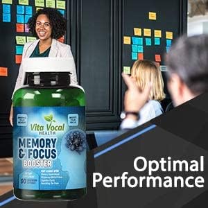 VitaVocal Premium Memory Focus Supplement, Boosts Clarity and Concentration | Brain Booster