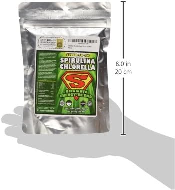 Sunlit Super 50/50 Organic Chlorella Spirulina Tablets - Super Greens Supplement for Immune Support, Gut Health, Mood & Energy - Rich in Chlorophyll, Amino Acids & Vegan Protein, 1000 Superfood Tabs