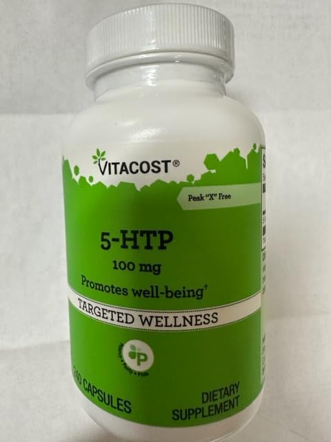 Vitacost 5-HTP - 100 mg - 240 Capsules