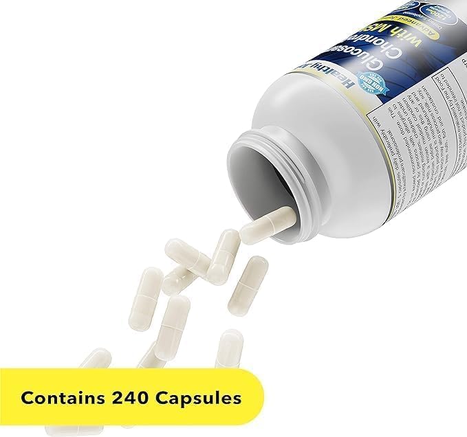 Advanced Mobility & Flexibility Support Formula with Glucosamine, Chondroitin & MSM – 240 Capsules for Active Lifestyles & Daily Wellness