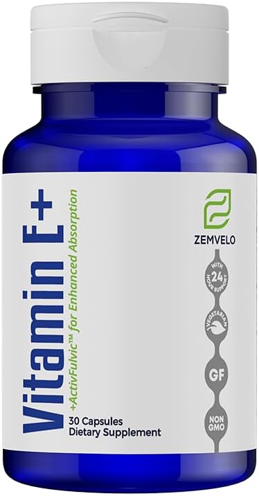 Vitamin E+ - Support Eye Health | Muscle Recovery | Cognitive Function and Healthy Aging | 30 Day Supply