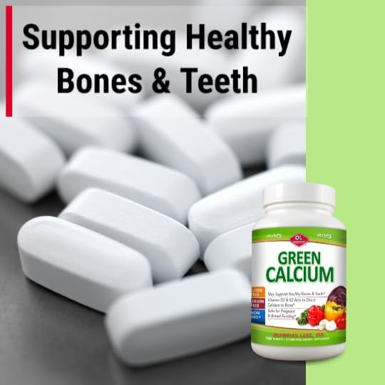 Olympian Labs Calcium Plus Magnesium, Formulated with Vitamin C, K2 & D3, 100 Tablets Supporting Healthy Bones & Teeth