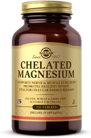 Solgar Chelated Magnesium, 250 Tablets - Supports Nerve & Muscle Function - Promotes Healthy Bones - Vital for Cellular Energy Release - Non-GMO, Vegan, Gluten Free, Dairy Free - 62 Servings