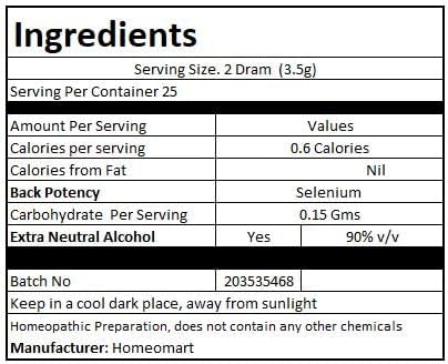 Selenium Homeopathy Pellets (Pills) in 200C Potency Pack of 3