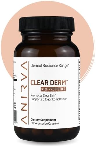 Clear Skin Supplement with Zinc for Adults, Formulated To Battle Hormonal Acne, Zinc Pills for Acne, Rosacea Skin Supplement, Zinc Supplements for Adult Acne - Anirva ClearDerm