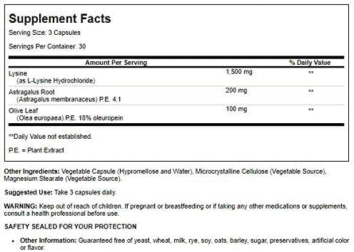 Super Immune Plus Lysine - 90 vegicaps,(Quantum Health)