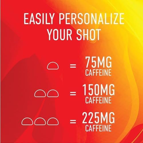 GummiShot Energy Gummies, 2475mg of Plant-Based Caffeine Chews per Bottle, Long Lasting Energy Boosters, Valencia Orange (33ct), Pack of 3