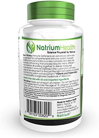 Immune Defense Capsules | 60 Count | Natural Immune Booster | Natrium Health