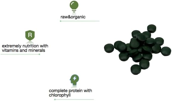 Organic Spirulina Tablets – Nature’s Own Superfood and Nutritional Supplement,Spirulina and Blue-Green Algae for Full Body Support – 60 Tablets