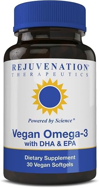 Vegan Omega-3 with DHA & EPA (30 Softgels, No Gelatin)