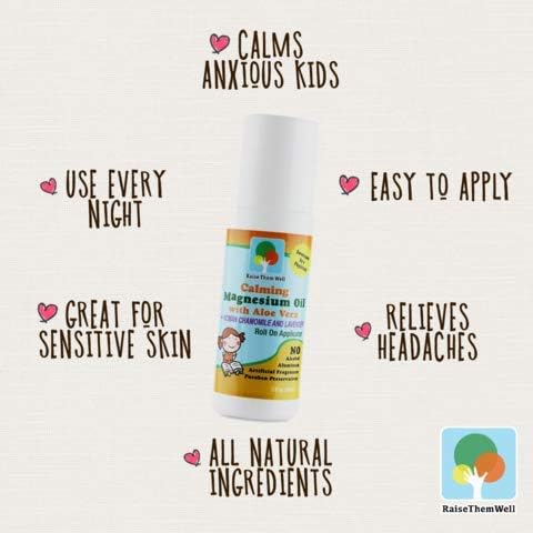 Magnesium Oil with Aloe Vera – Soothing Roll-On Applicator for Relaxation & Muscle Support, Fast-Absorbing Topical Formula, 3 fl oz