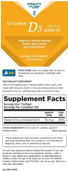 Set of 2 - Melaleuca Vitality Vitamin D3-240 Tablets