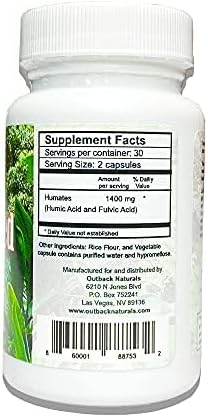Fulvic Humic Mineral Blend of Plant-Sourced Trace Minerals, Electrolytes, Gut Health, Cognitive & Immune Support, Pure Vitality Formula for Strength - - 120 Capsules