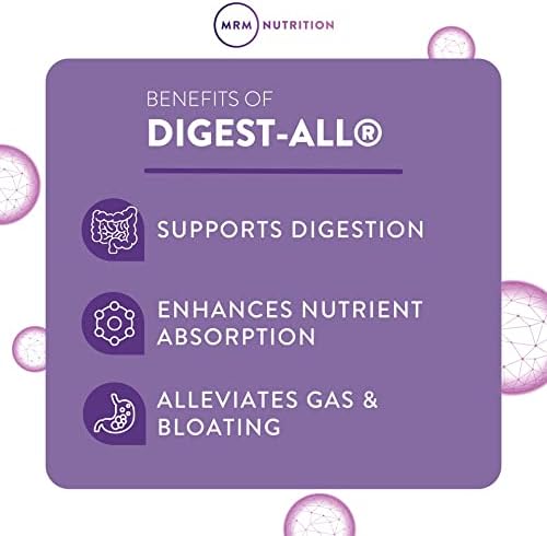 MRM Nutrition Digest-All ® IC Probiotics & Digestive Enzymes | Improved Digestion and Absorption | Healthy Digestion | May Help with Bloating and Gas | Gluten-Free | 30 Servings